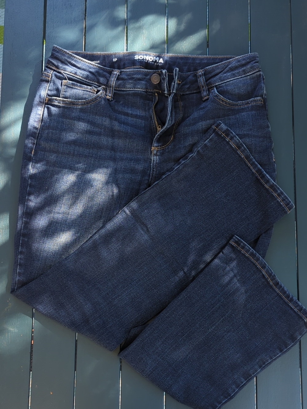 THREE PAIRS - SONOMA Dark Boot Cut Jeans